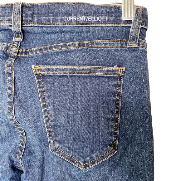 Current Elliot Dark Blue Stiletto Jeans Cropped Ankle Women’s 26 - Picture 7 of 8